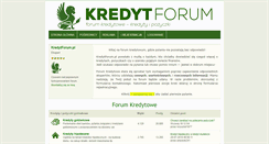 Desktop Screenshot of kredytforum.pl